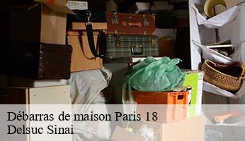 Débarras de maison paris-18-75018 Delsuc Sinai
