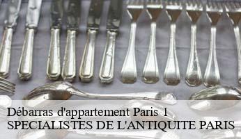 Débarras d'appartement  paris-1-75001 SPECIALISTES DE L'ANTIQUITE PARIS