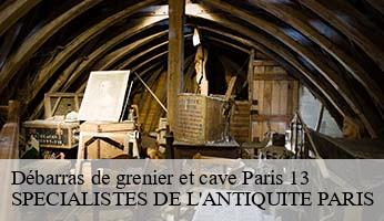 Débarras de grenier et cave  paris-13-75013 SPECIALISTES DE L'ANTIQUITE PARIS