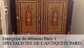 Entreprise de débarras  paris-1-75001 SPECIALISTES DE L'ANTIQUITE PARIS